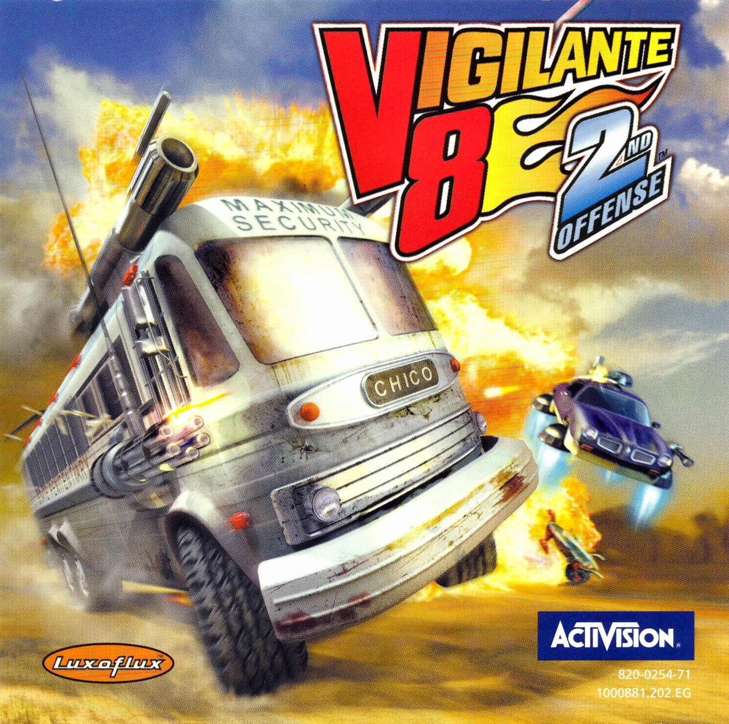 Vigilante 8 2nd Offense (PAL) Front Cover - Click for full size image