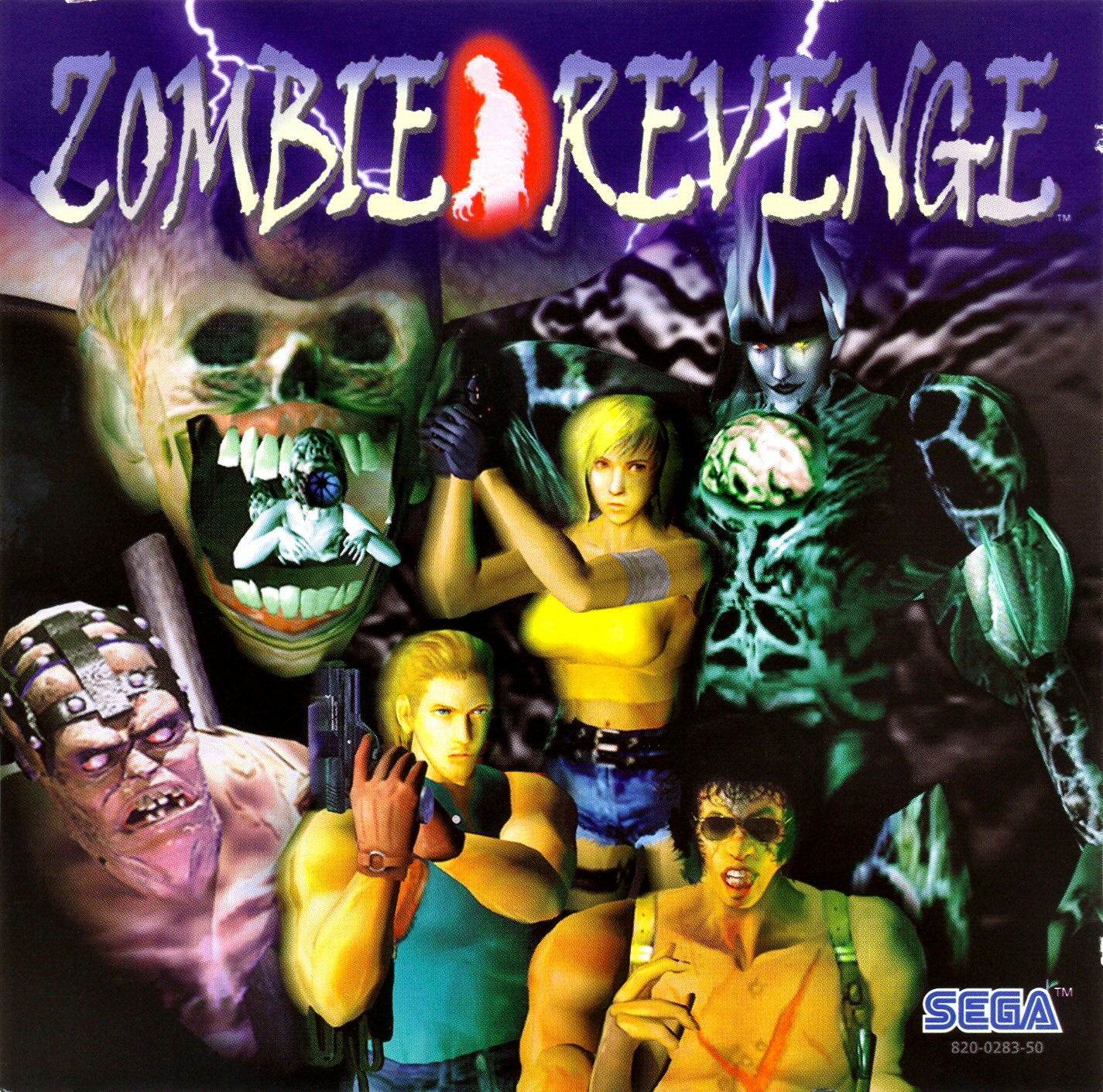 Zombie Revenge (PAL) Front Cover - Click for full size image