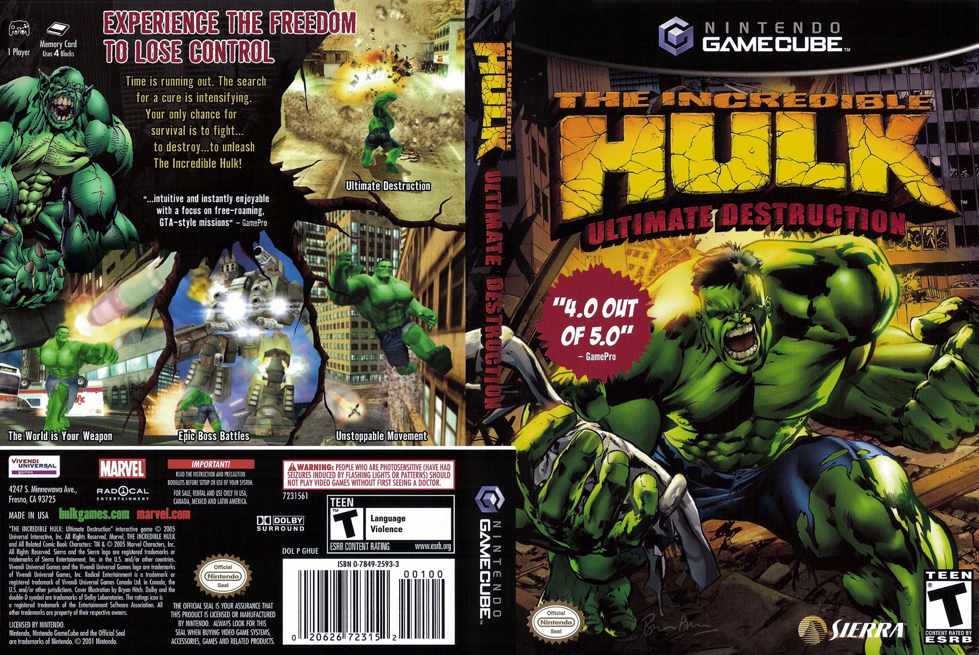 The Incredible Hulk Ultimate Destruction ISO