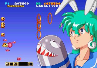 Screenshot Thumbnail 
          / Media File 2 for Jikkyou Oshaberi Parodius - The Real Condition (J)