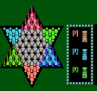 Screenshot Thumbnail 
          / Media File 2 for Chinese Checkers (Asia) (Unl) (Famicom)