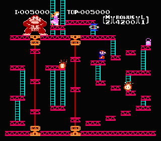 Screenshot Thumbnail 
          / Media File 1 for Donkey Kong Classics (USA, Europe)