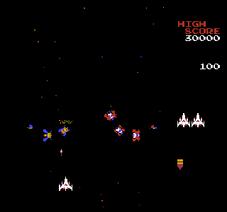 Screenshot Thumbnail 
          / Media File 1 for Galaga (Europe)