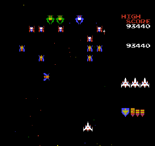 Screenshot Thumbnail 
          / Media File 2 for Galaga (Europe)
