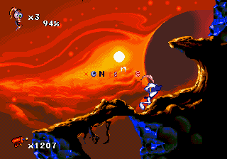 Earthworm Jim 2 (USA) In game screenshot