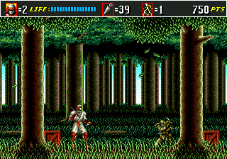 Shinobi III - Return of the Ninja Master (USA) In game screenshot