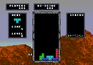 Tetris (Japan) In game screenshot