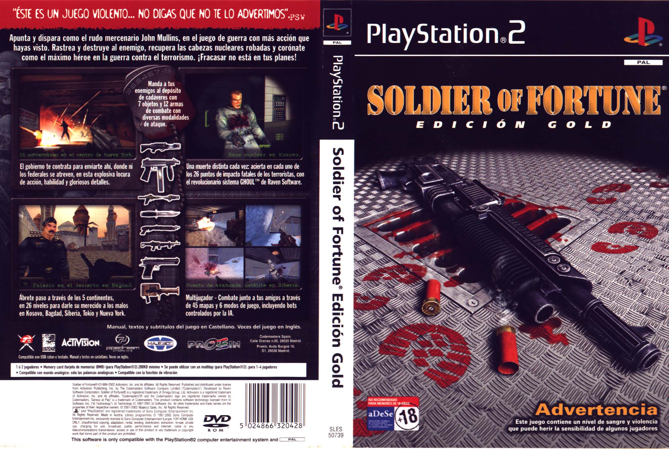Soldier of fortune gold edition ps2 cheats